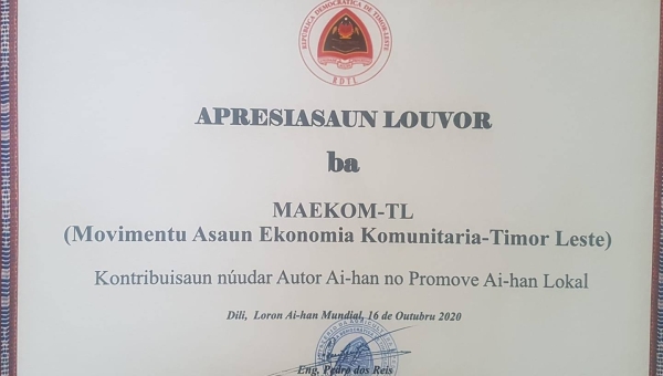 MAEKOM Hetan Apresiasaun Louvór husi MAP